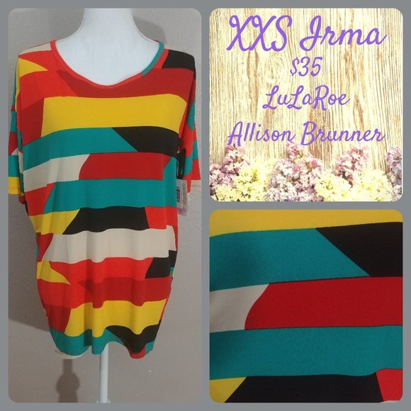 3/$30 - Lularoe Irma Tunic - XXS - NWT - Picture 1 of 2